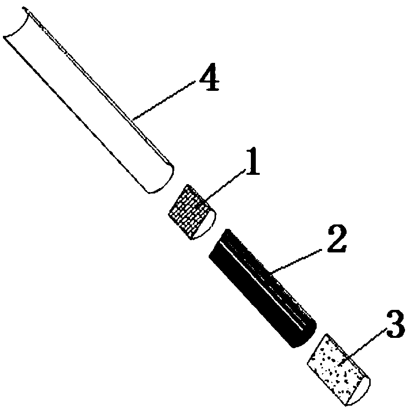 Cooling filter rod, fuming product and application