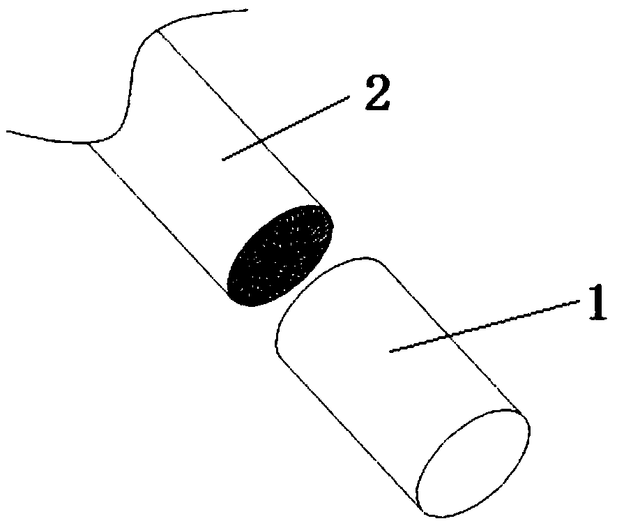 Cooling filter rod, fuming product and application