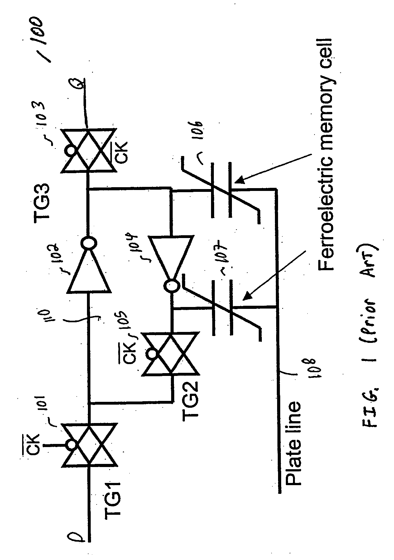 Nonvolatile memory for logic circuits