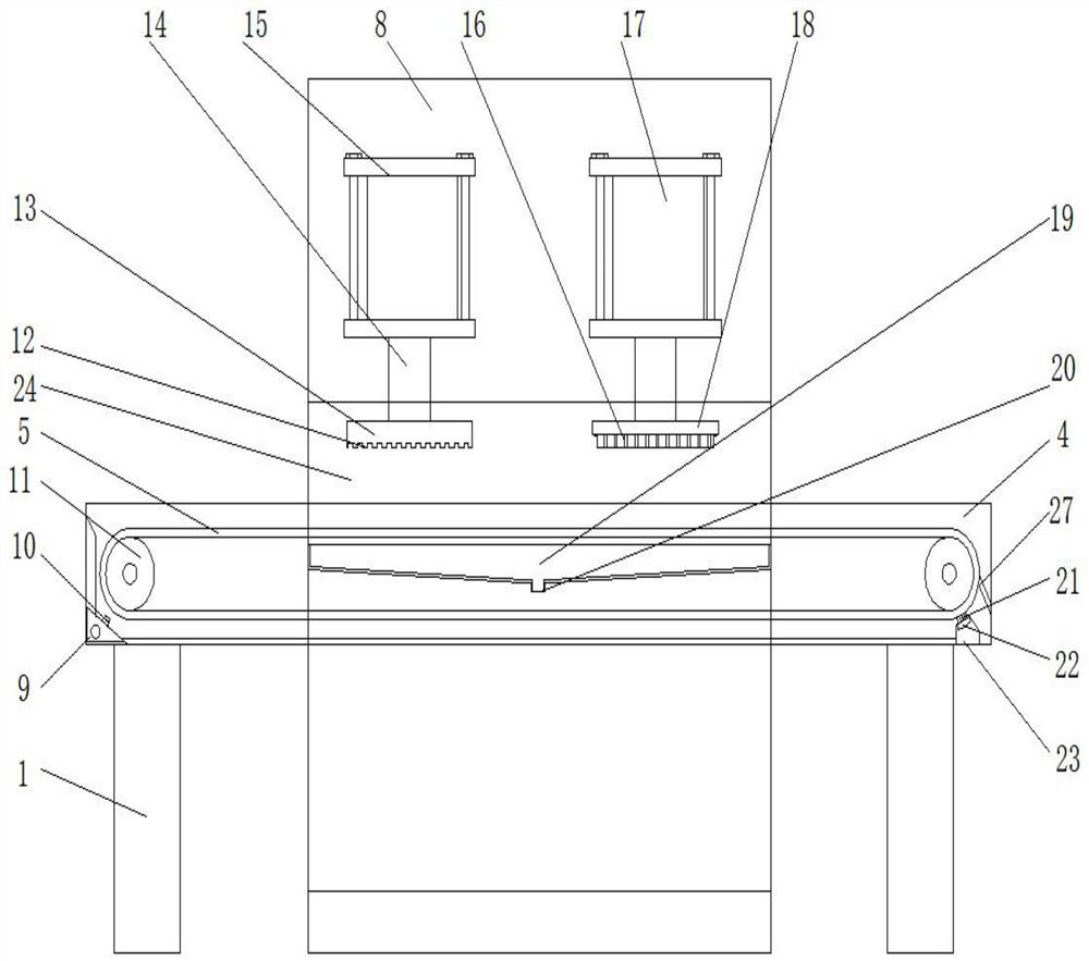 Meat cutting machine for processing sauced pressed salted ducks