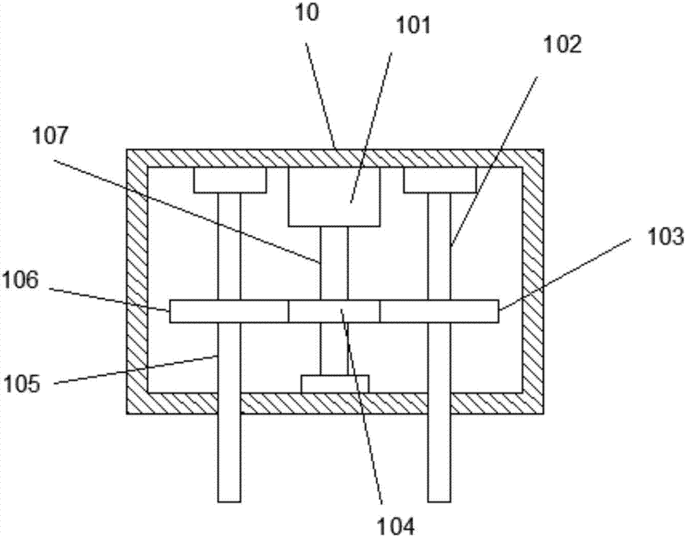 Self-cleaning type building timber equally-spaced punching device