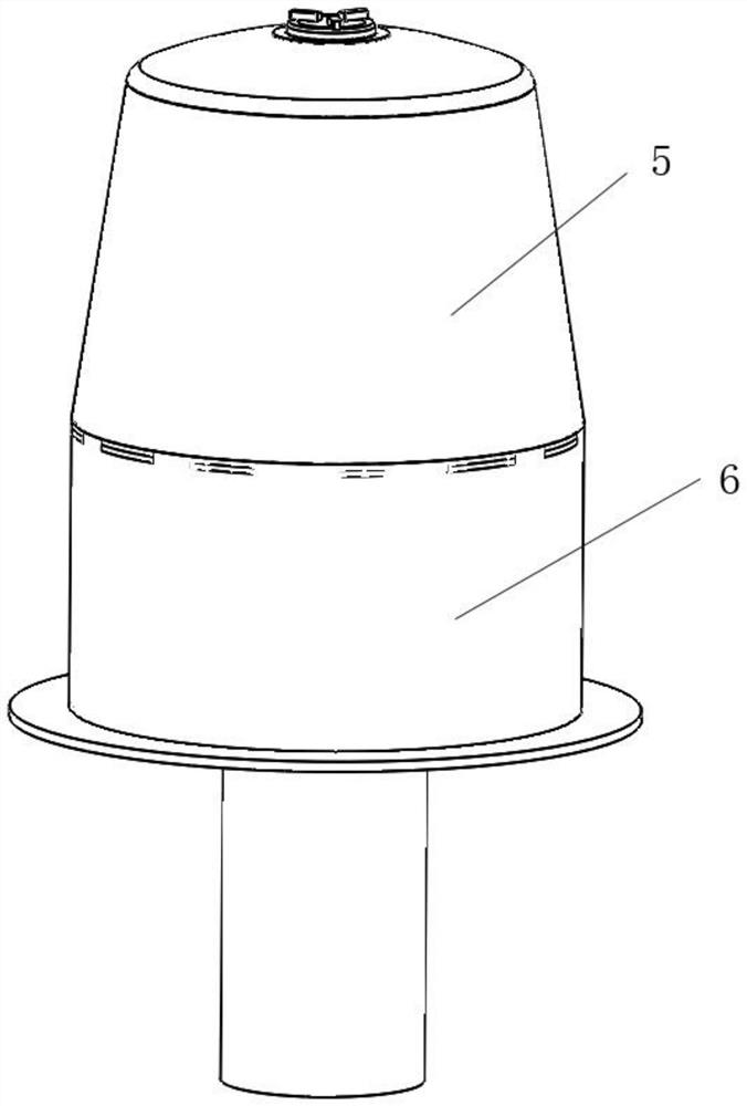 Concrete mixing tank front cone and middle cylinder assembly welding device