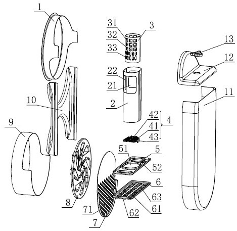 Urea mixing device for tail gas after-treatment