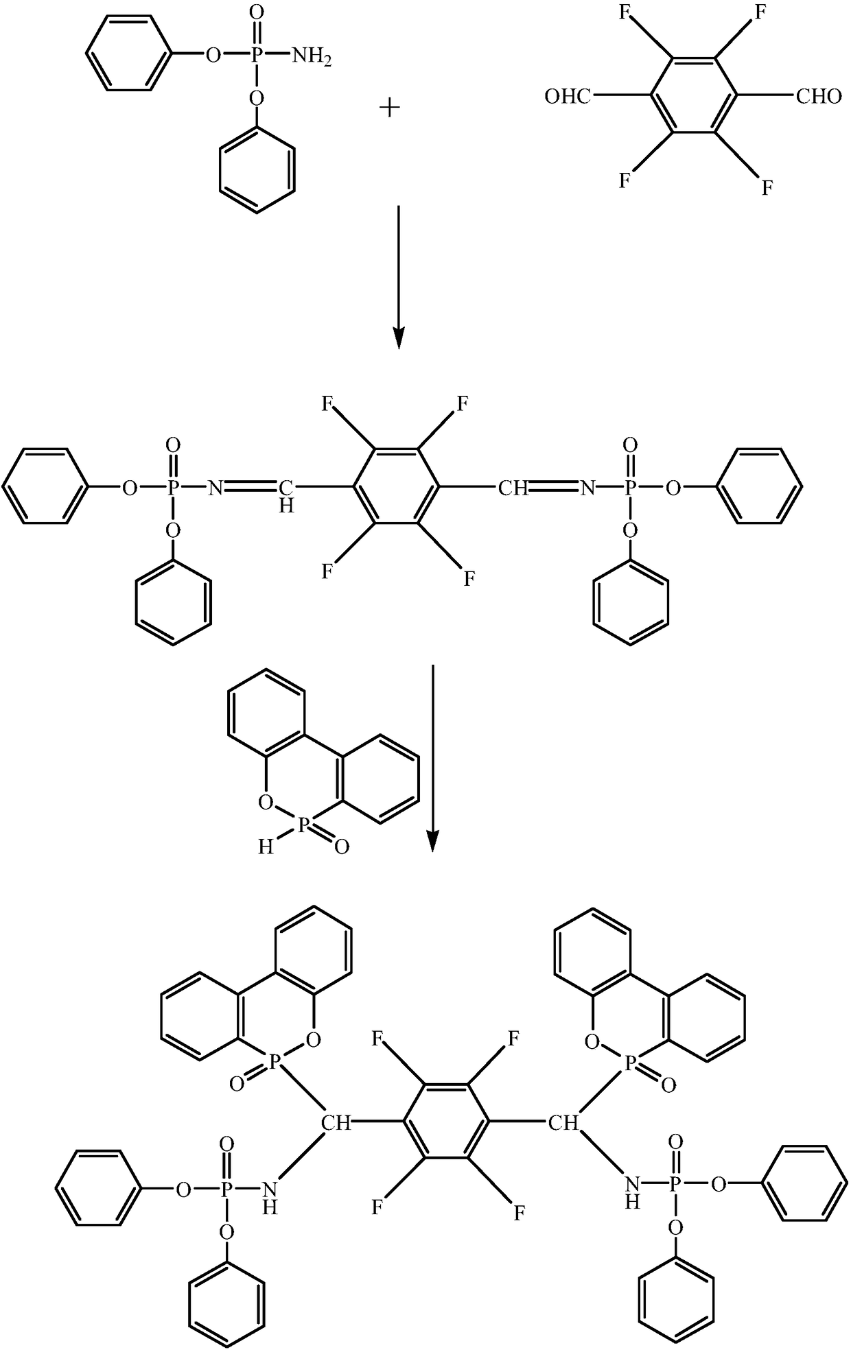 A kind of flame retardant with high phosphorus content and preparation method thereof