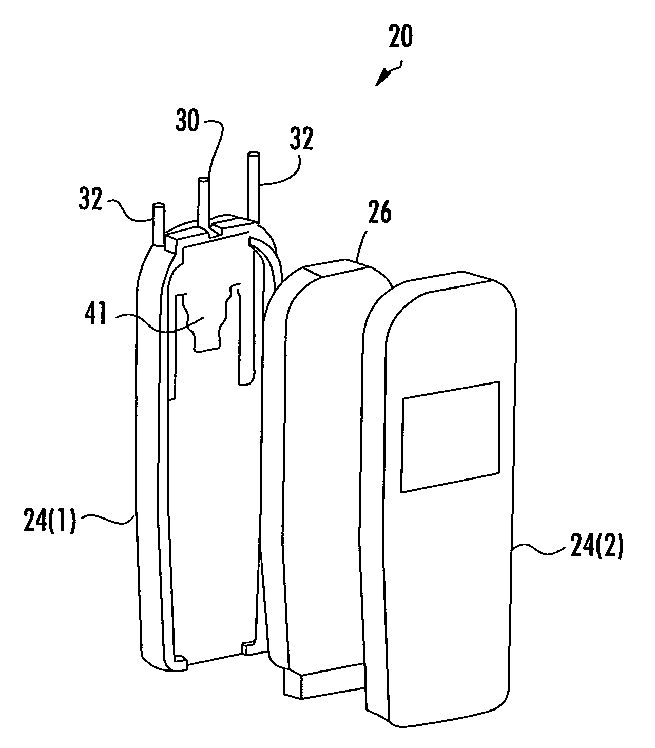 Broadband smart antenna and associated methods