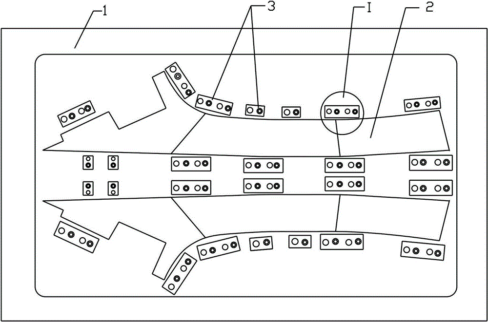 A low pressure injection mold