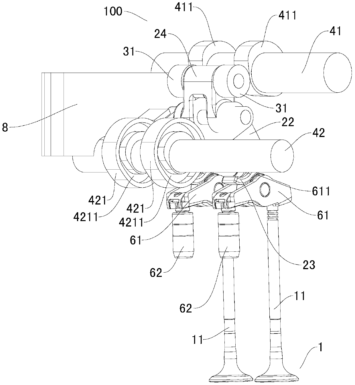 Valve timing mechanism for engine and vehicle with the same