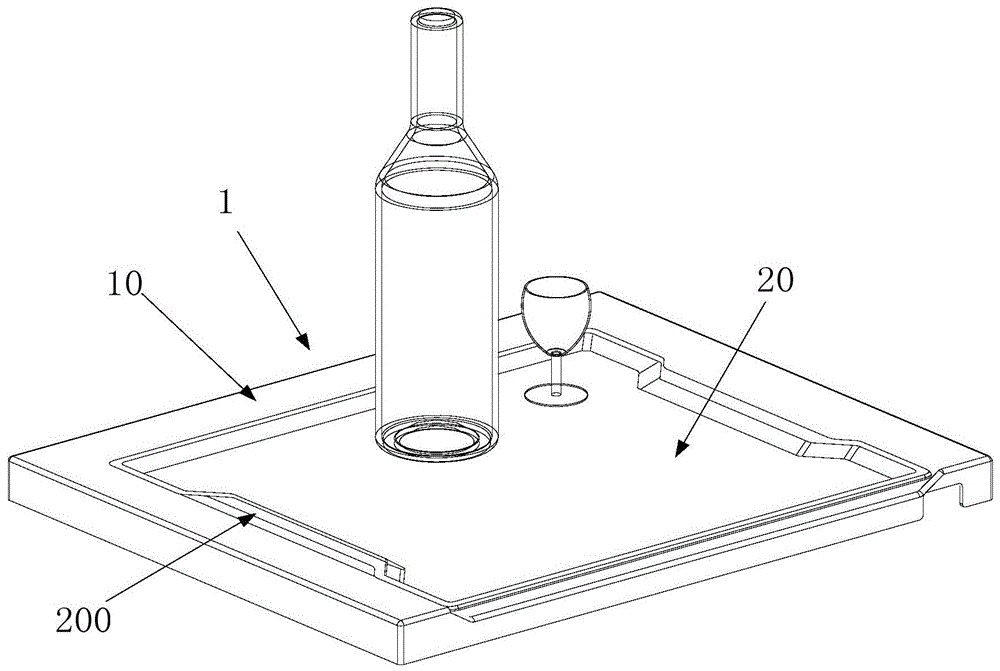 Wine cabinet top cover assembly and wine cabinet