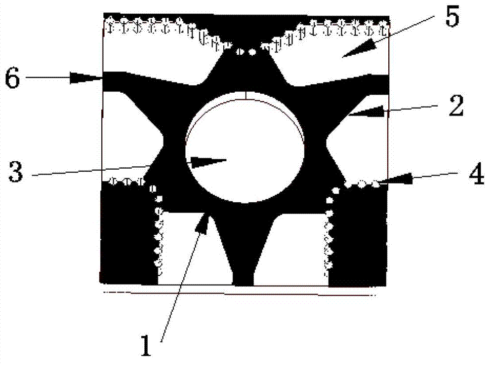 Broadband substrate integrated waveguide circulator