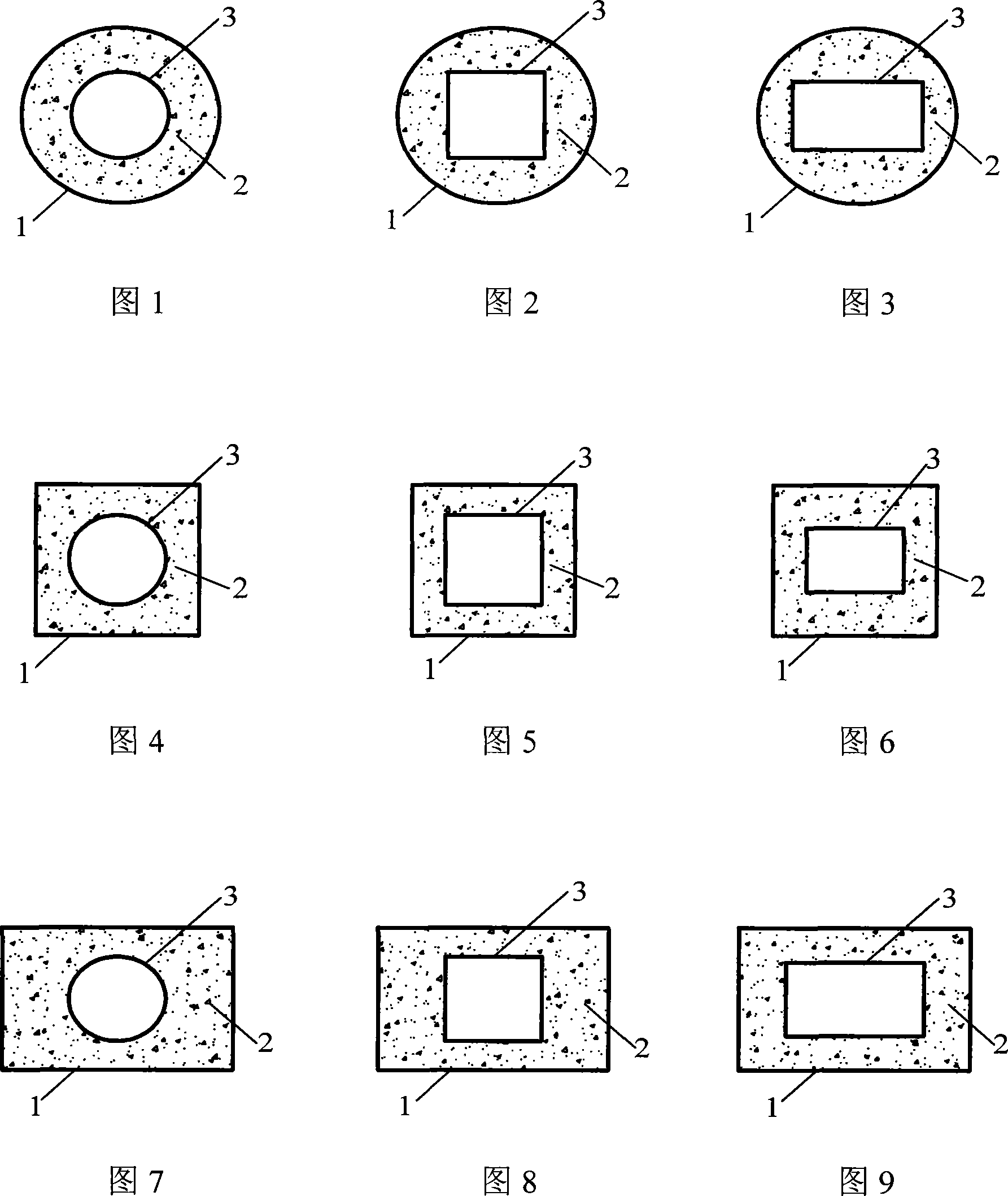 Steel pipe-FRP pipe core concrete combination structure