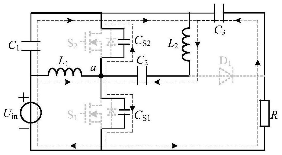 High-efficiency converter with high boost capability