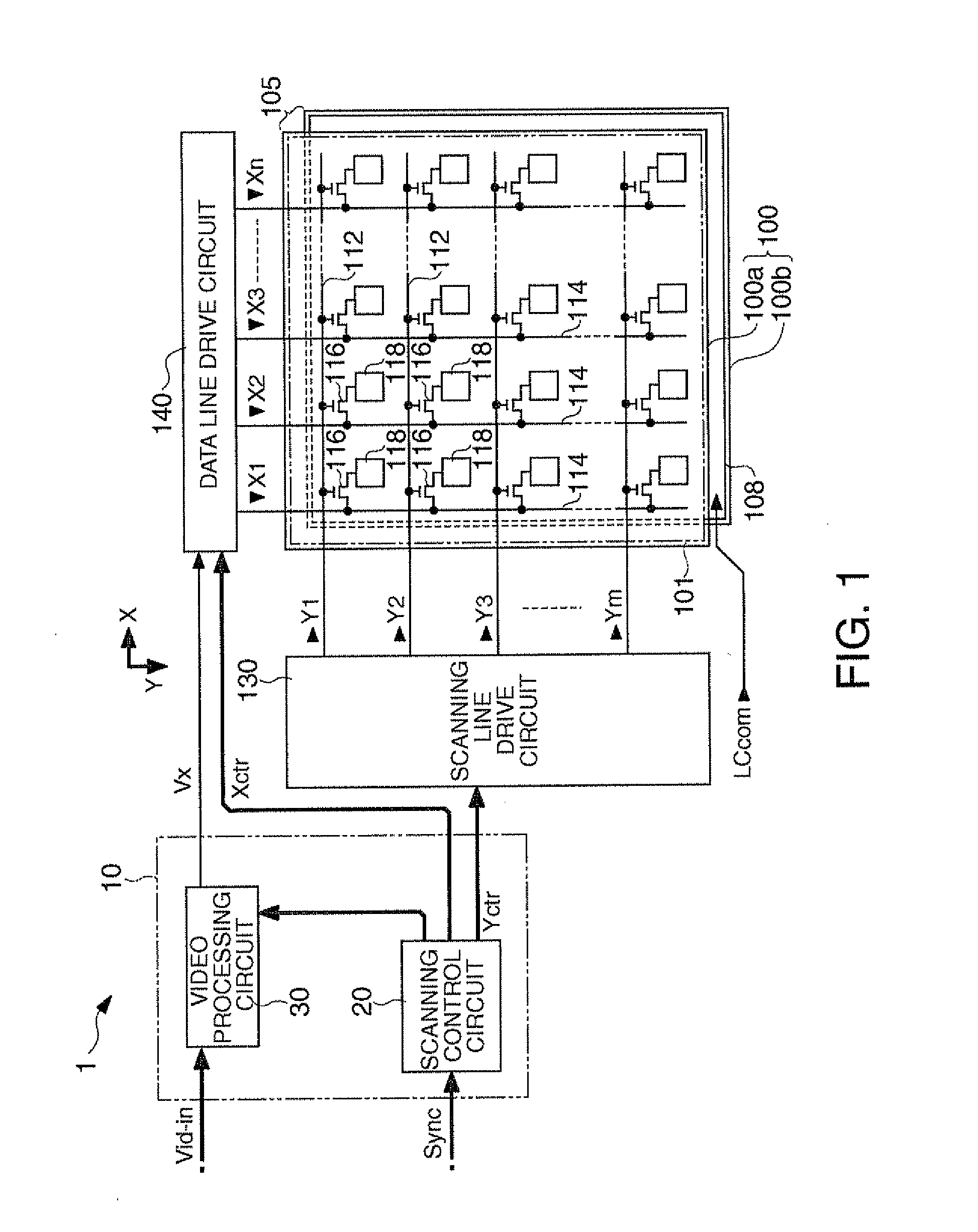 Video processing circuit, video processing method, liquid crystal display device, and electronic apparatus