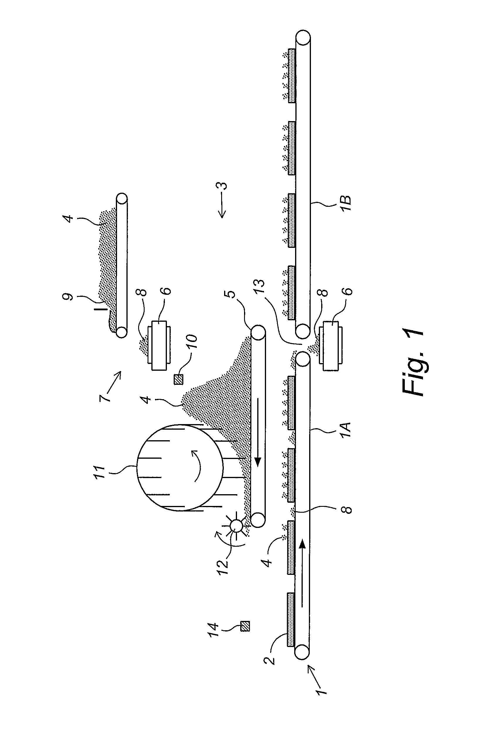 Device for providing dough products with a topping material