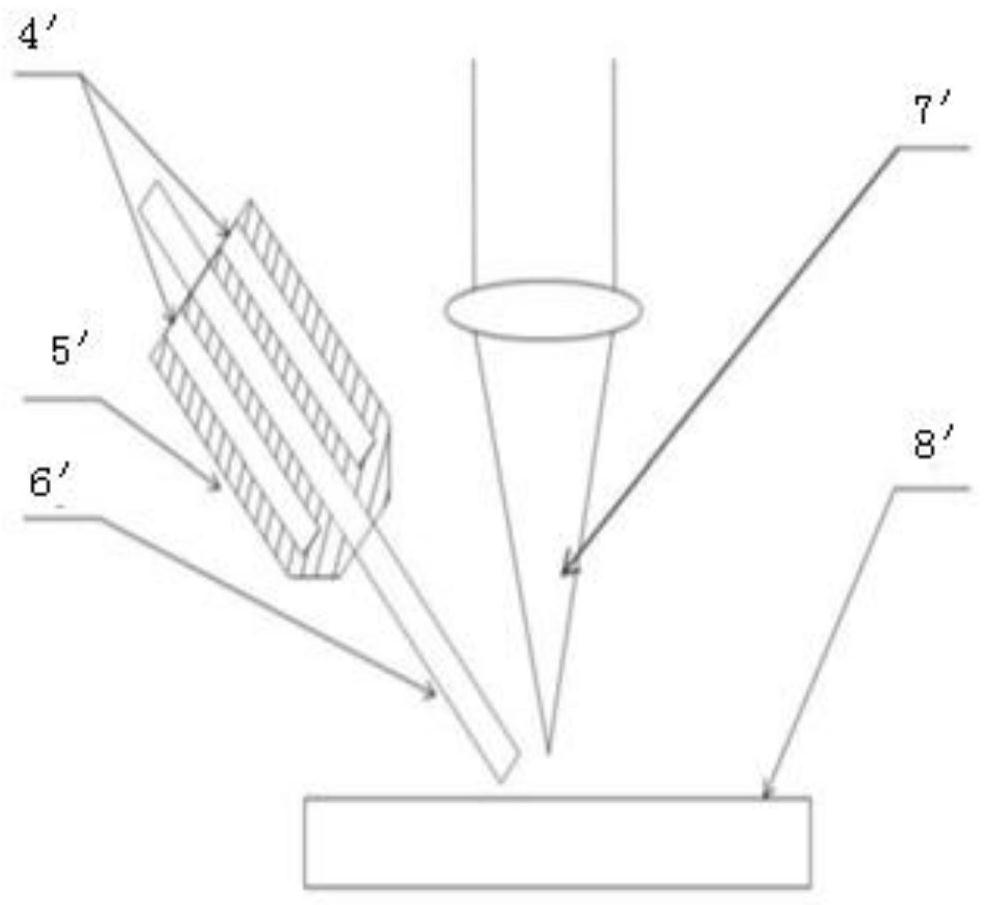 Laser cladding head combining underwater powder feeding and wire feeding and its processing method