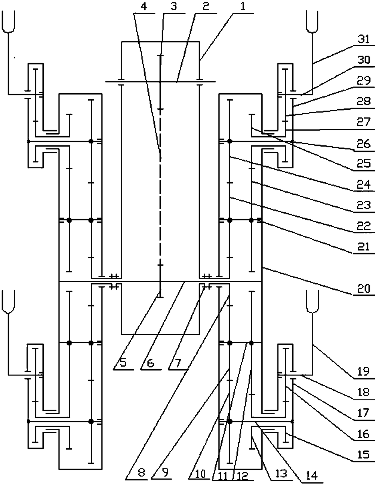 Pot Seedling Transplanting Mechanism with Double Planetary Carriage Planetary Gear System