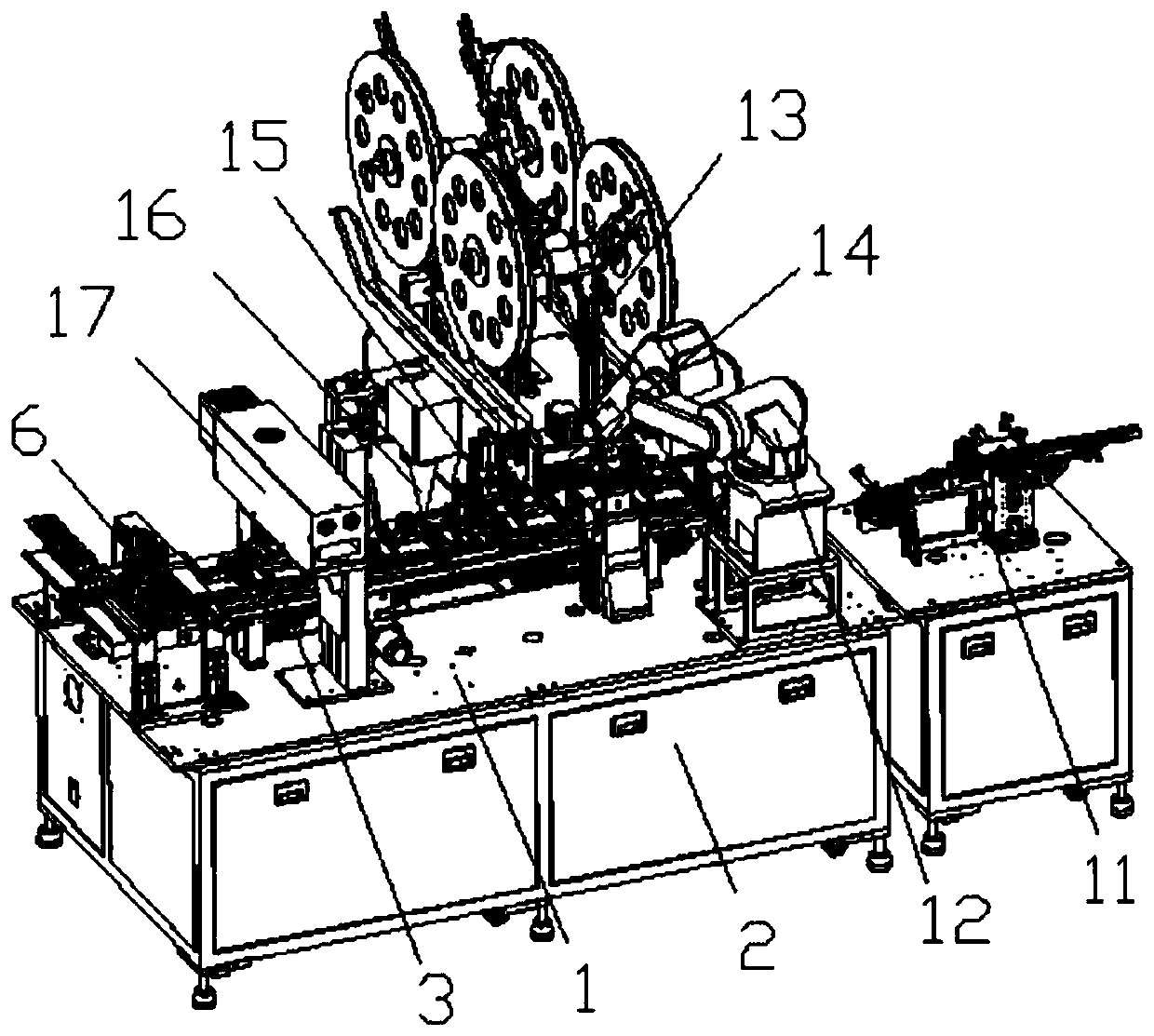 An automatic assembly riveting machine with usb interface