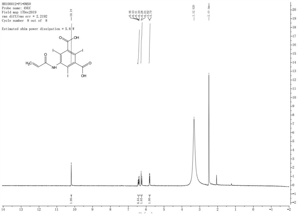 X-ray developing molecule, drug-loaded embolism microsphere and preparation method of drug-loaded embolism microsphere