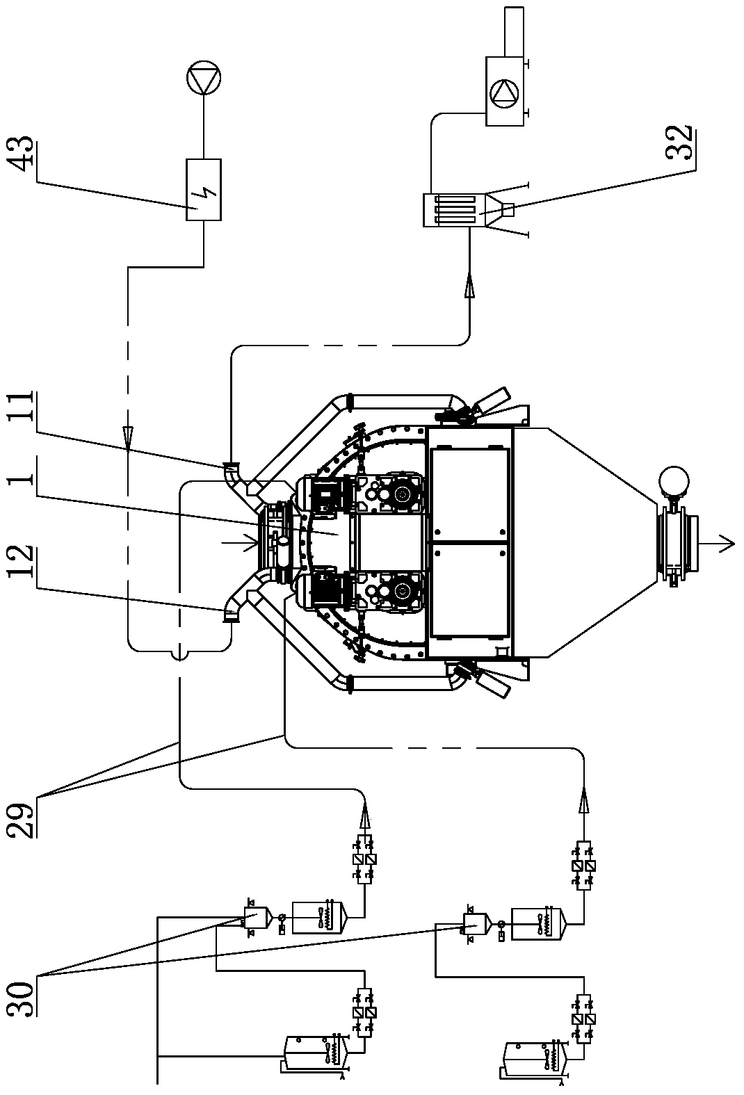 Automatic vacuum spraying system