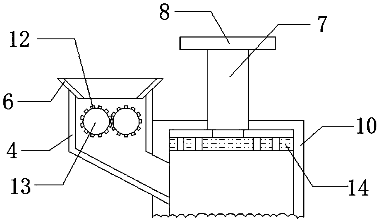 Garbage compression device used for environmental protection