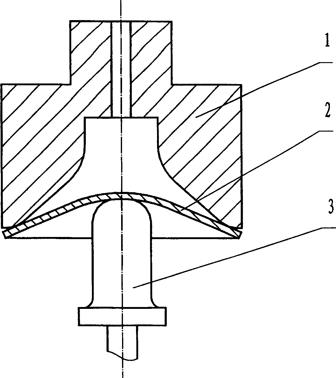 Impact forming method for hydraulic valve end shield