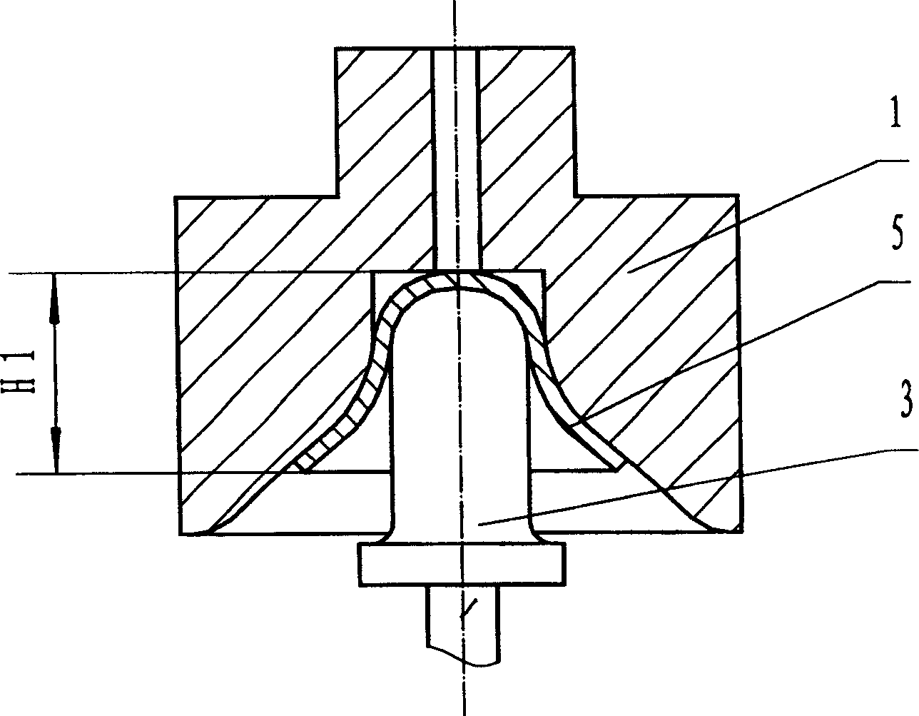 Impact forming method for hydraulic valve end shield