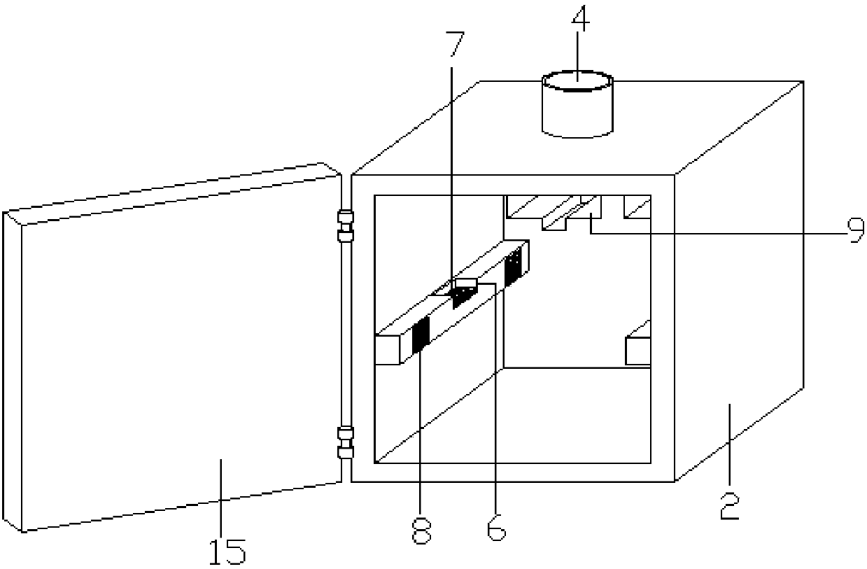 Industrial electric meter box with functions of reflecting light and facilitating maintenance