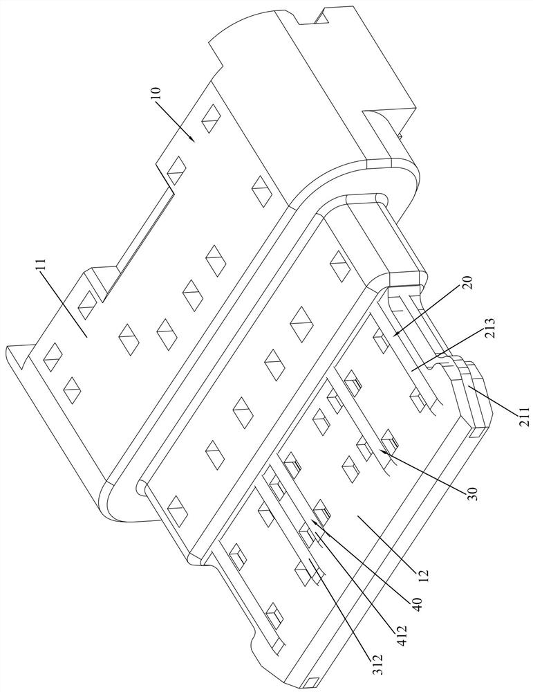 TYPE-C connector capable of allowing large current to pass through