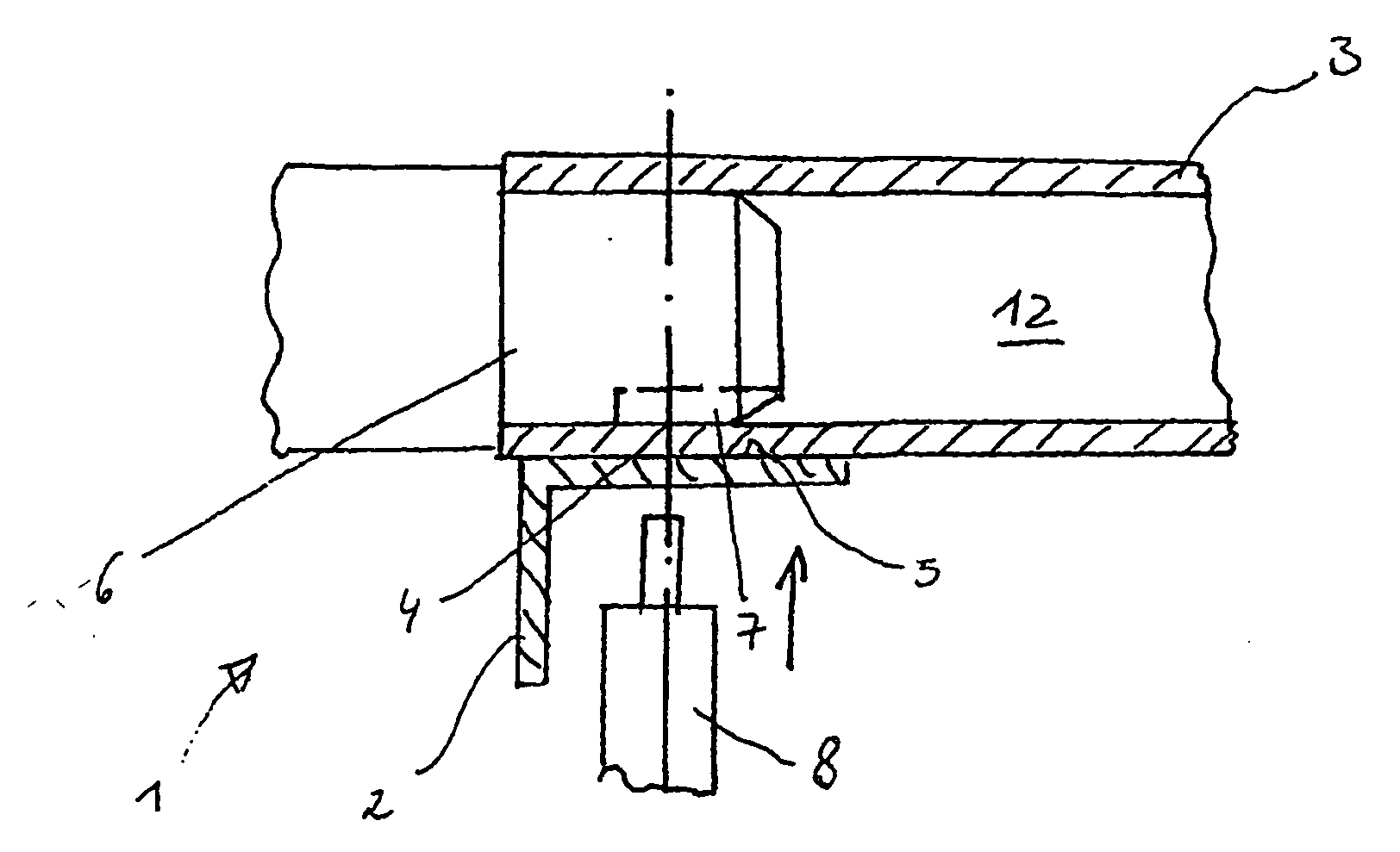 Method and device for securing components on peripherally closed hollow profiles