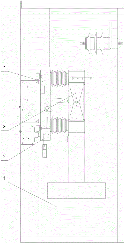 Heavy-current isolating switch cabinet for track traffic