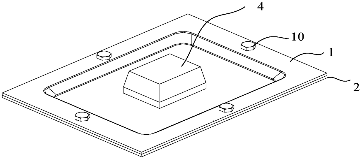 A sand mold self-positioning formwork