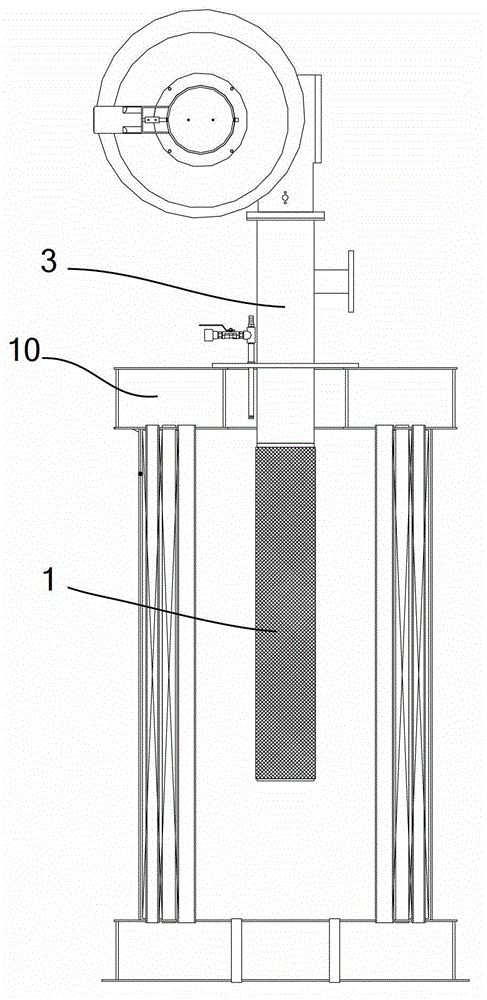 Metal fiber post-mixing type burner and boiler employing same