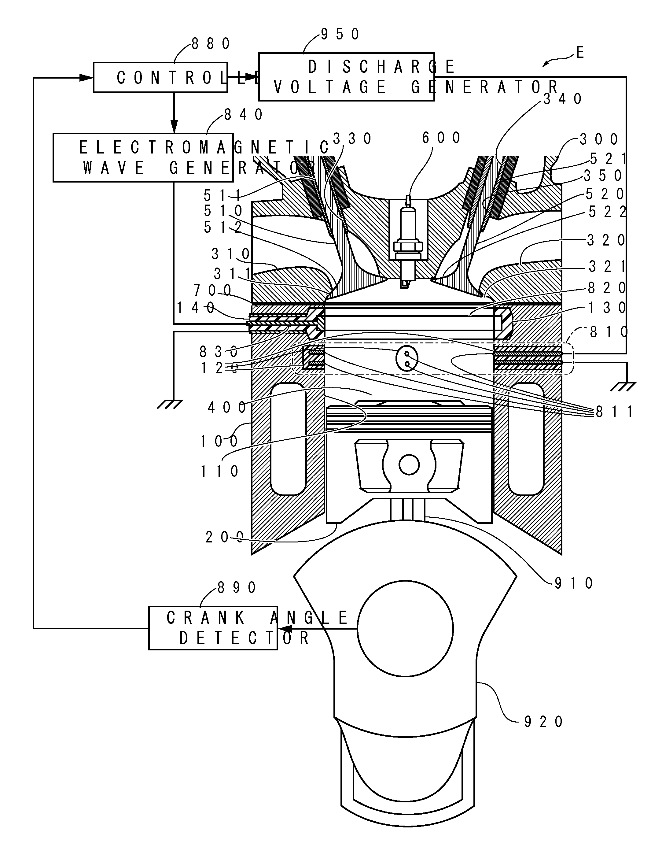 After-treatment apparatus for exhaust gas in a combustion chamber