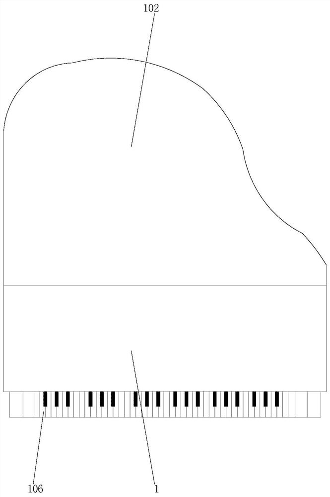 Piano convenient for music teaching