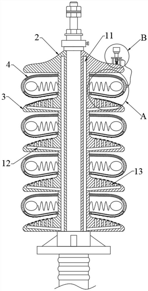 An insulating bushing for oil-immersed transformers with alert function