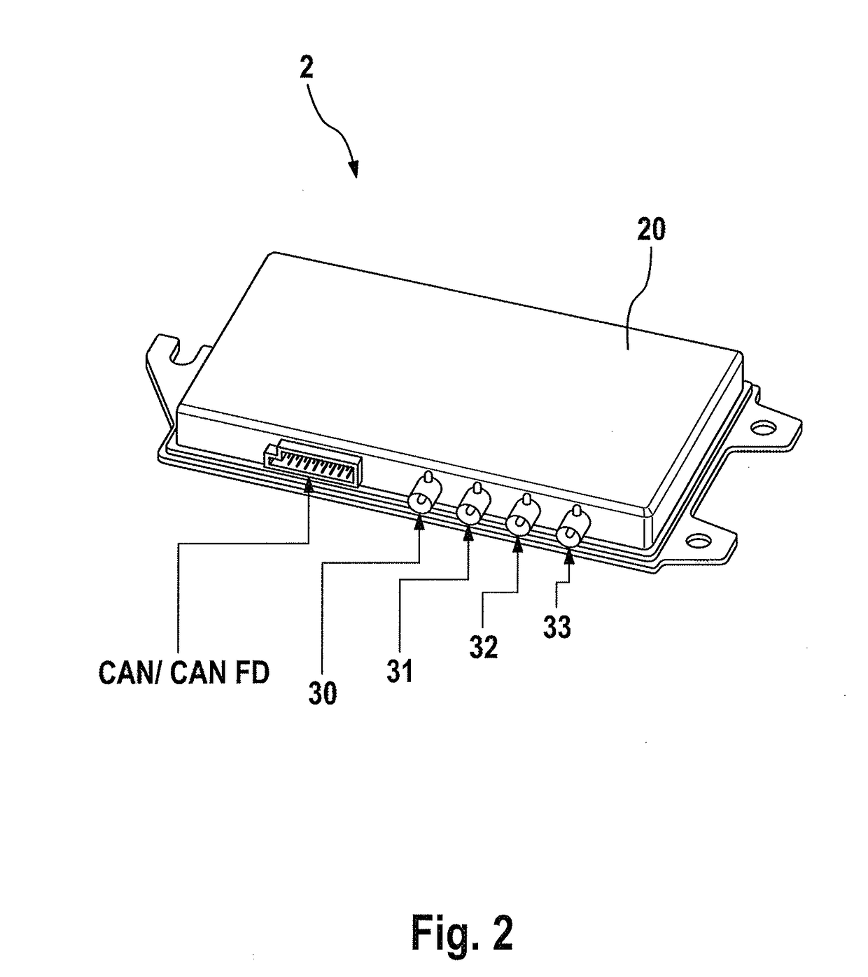 Connecting control devices and the v2x unit via WLAN or bluetooth, and v2x unit which has update memory