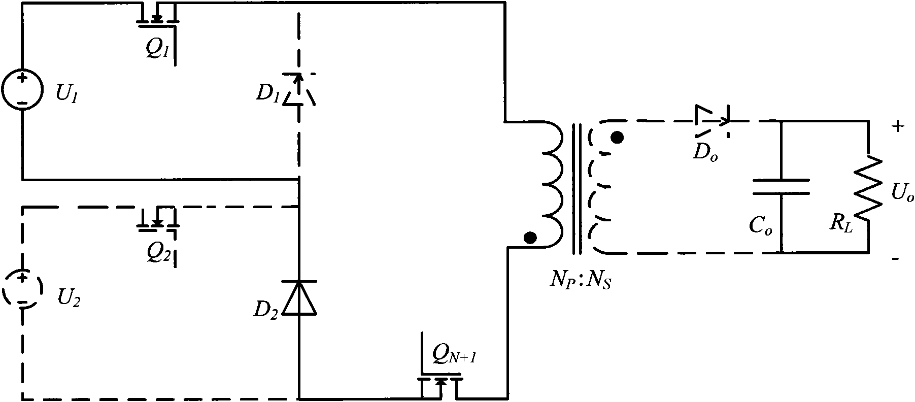 Multiple input flyback converter