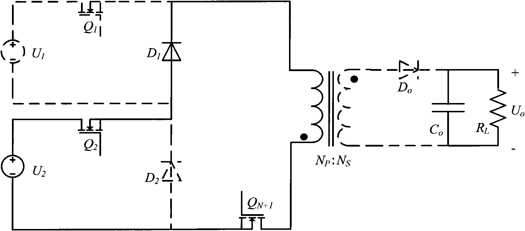 Multiple input flyback converter