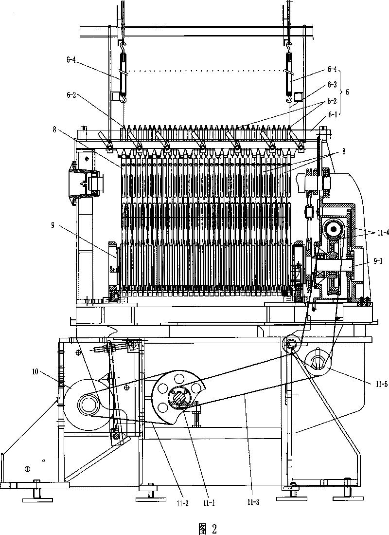 Warp loom guide bar assembly