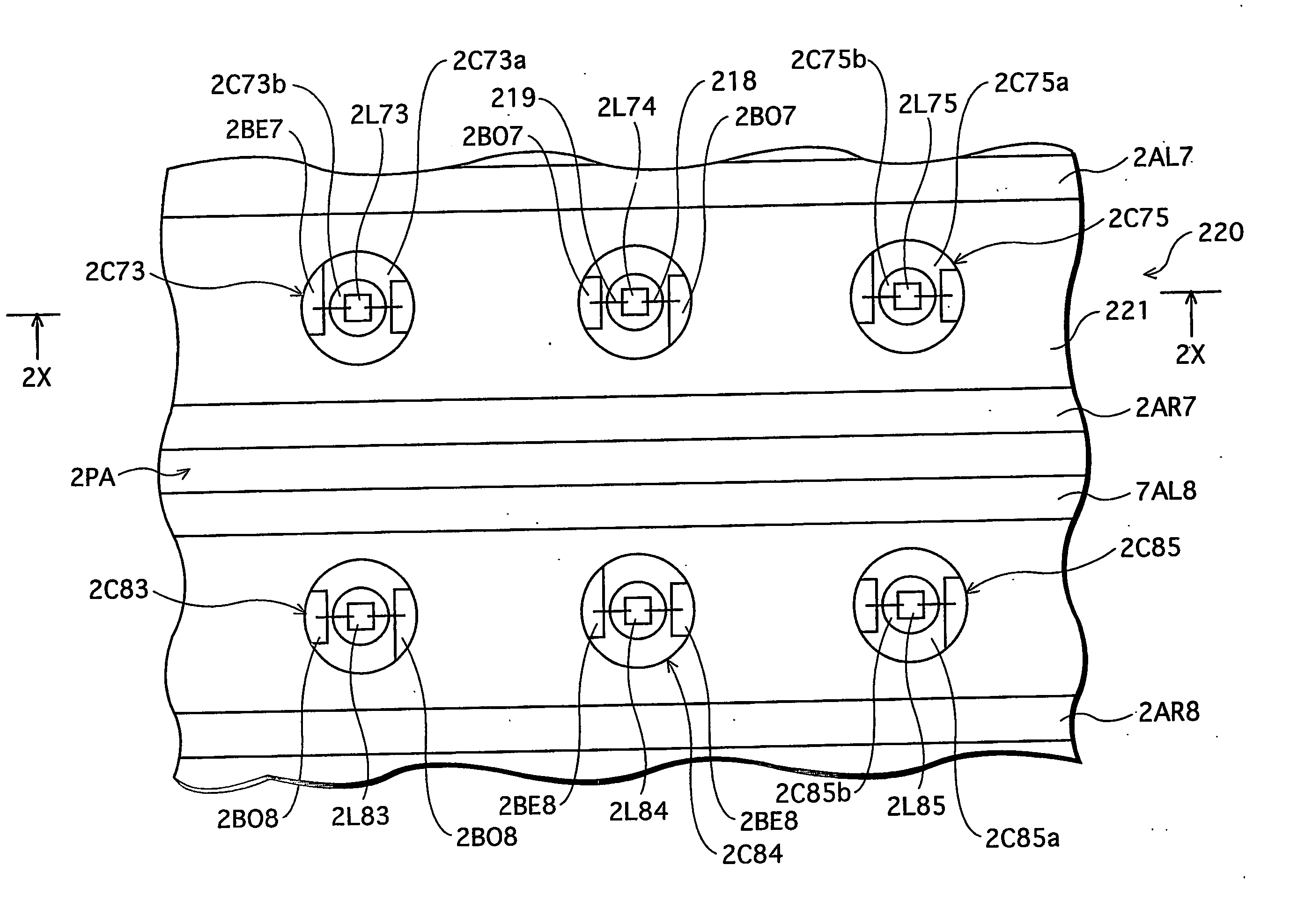 Metal base wiring board for retaining light emitting elements, light emitting source, lightning apparatus, and display apparatus