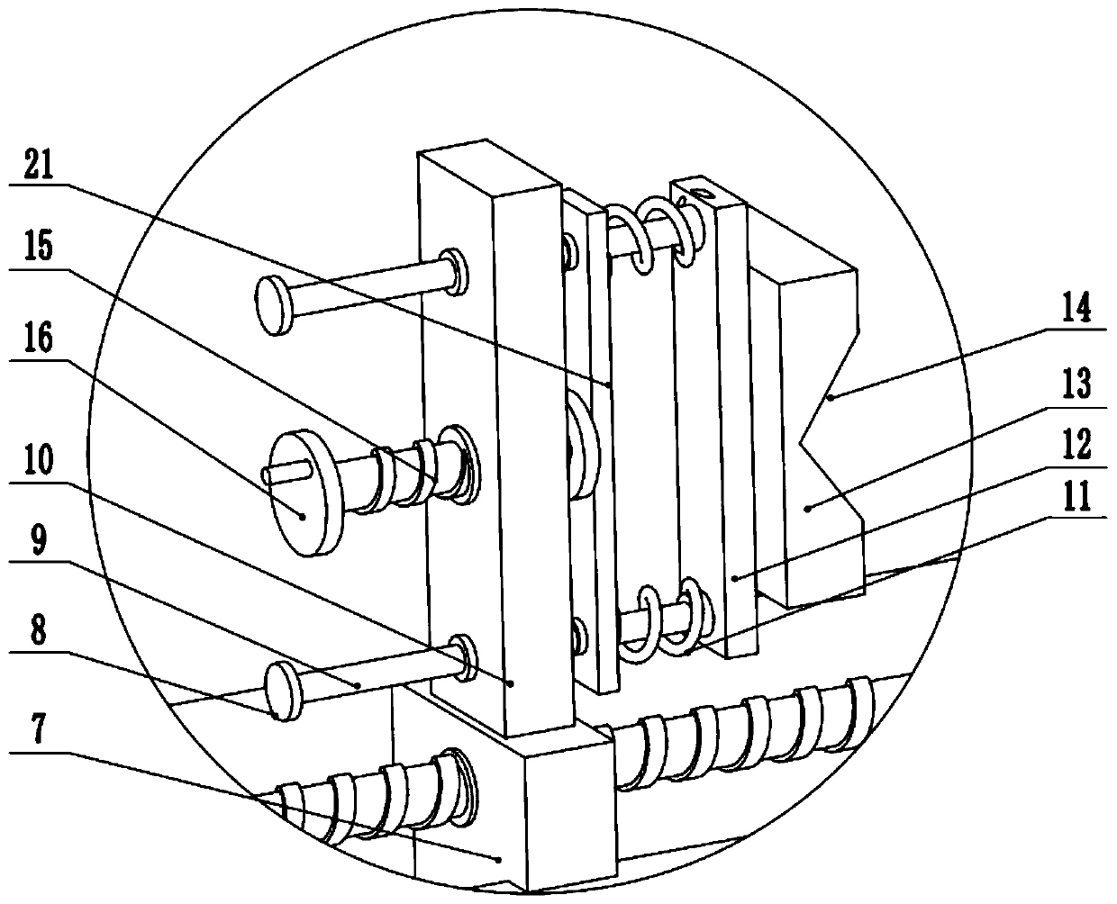 Clamping device with pressure sensor