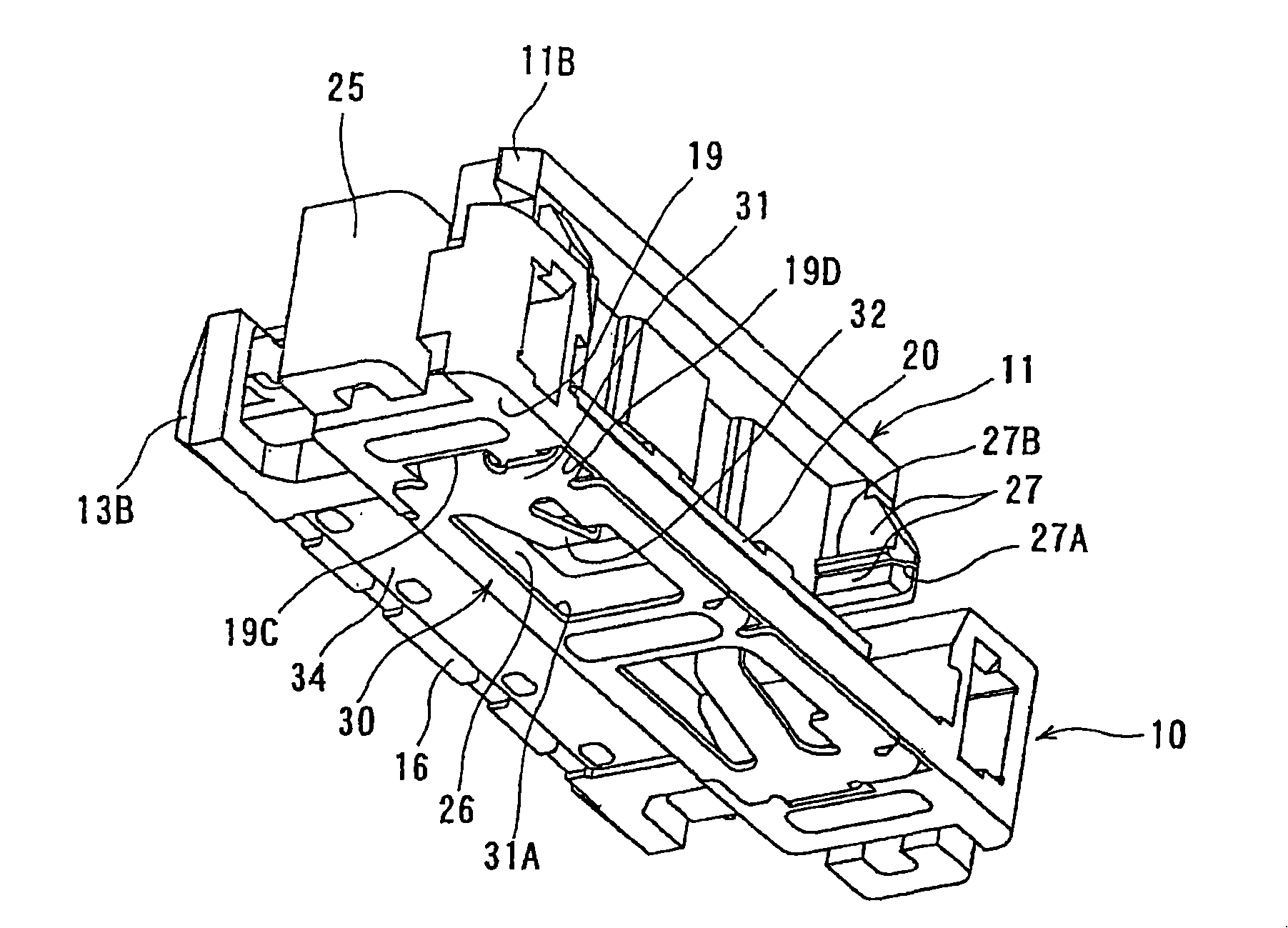 Electric connector for flat type conductor