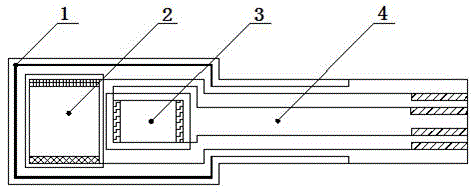 Nitrogen oxide sensor chip and preparation method thereof