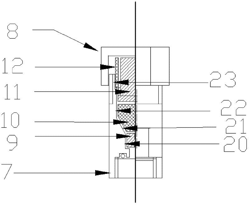 Working electrode for realizing electrochemical test of high-temperature high-pressure water system