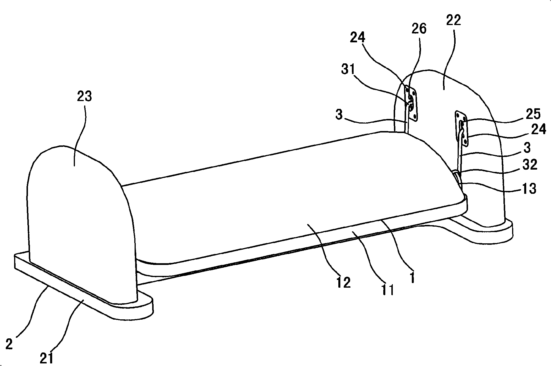 Suspended type health suspended pillow