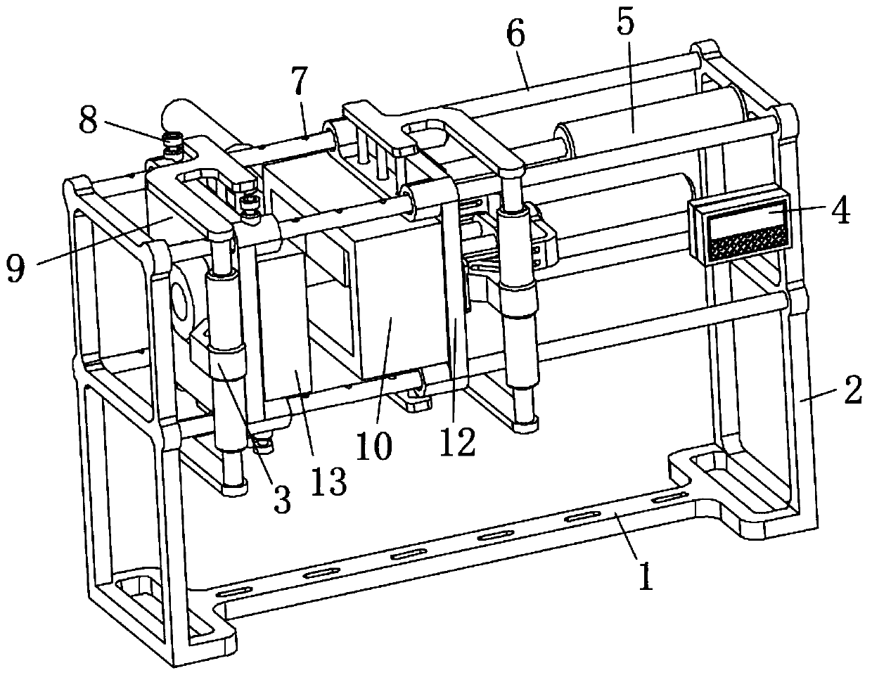 Movable mold quick locking and opening device for injection molding machine