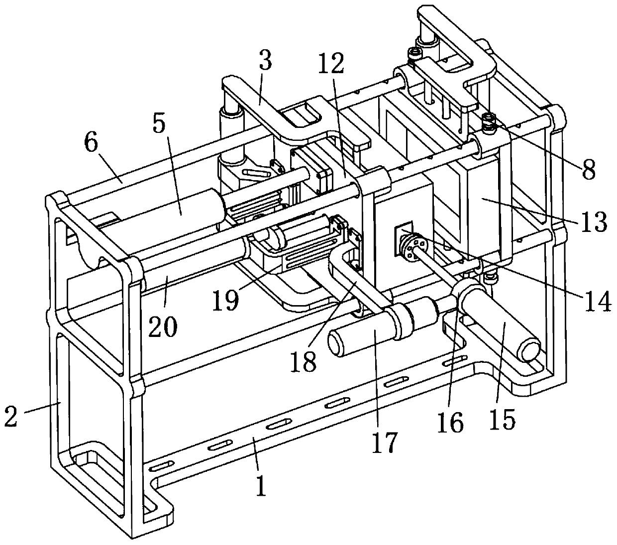 Movable mold quick locking and opening device for injection molding machine