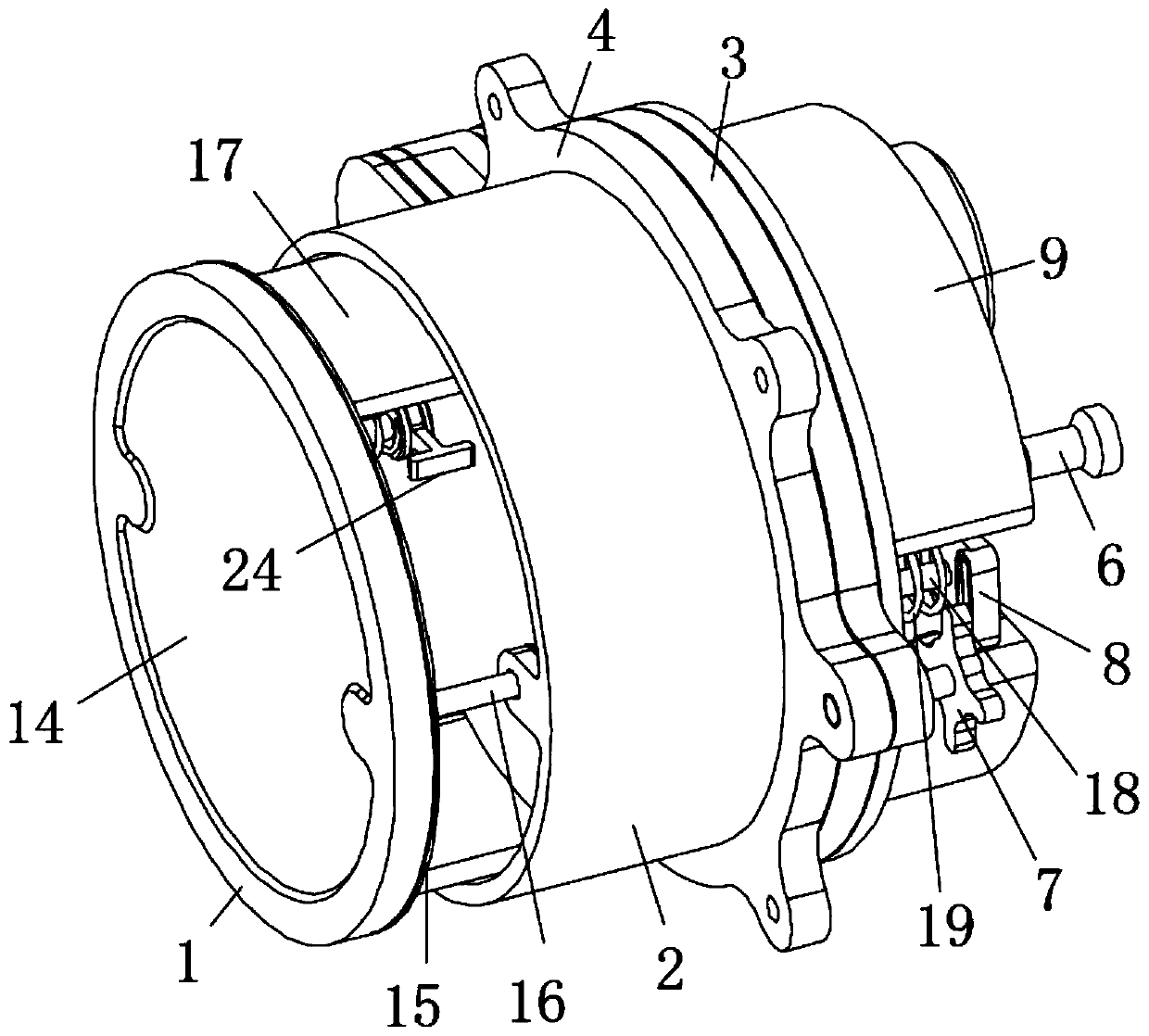 Easy-to-install high-strength ventilating window for ship