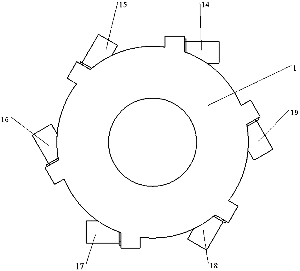 Six-degree-of-freedom parallel mechanism containing redundant drive