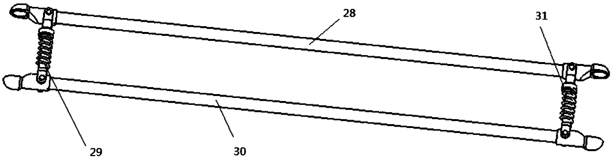 Six-degree-of-freedom parallel mechanism containing redundant drive