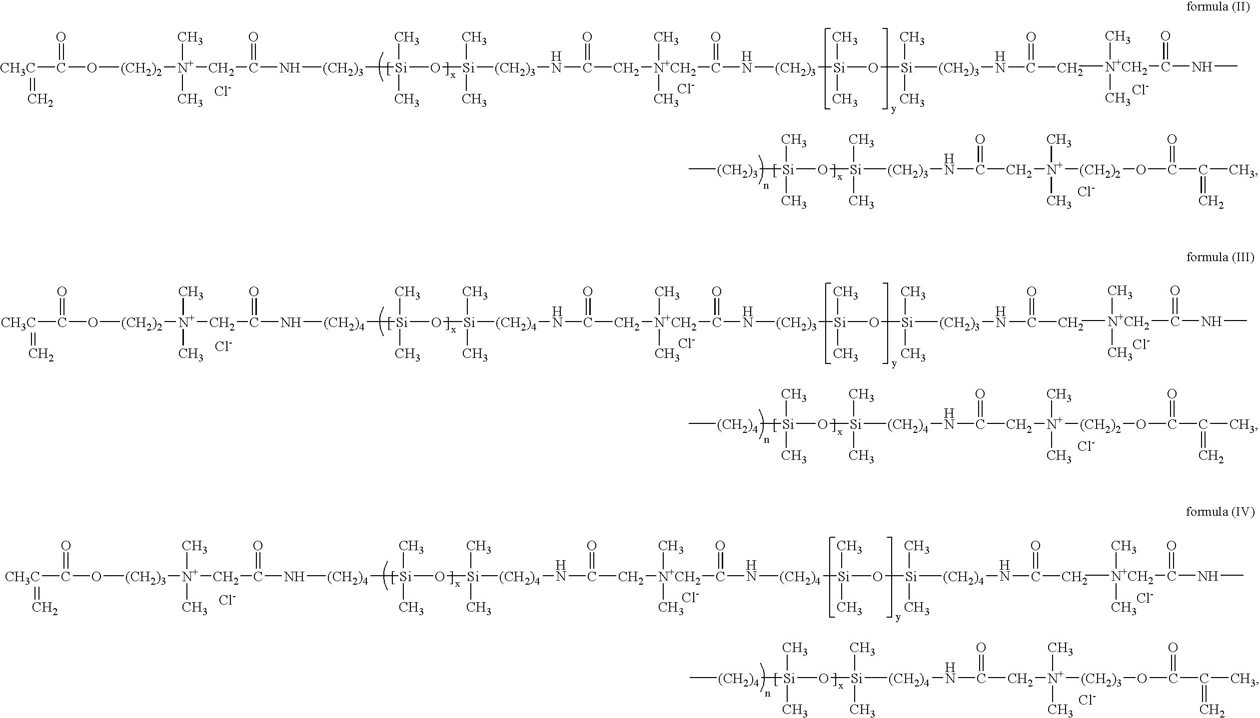 Polymerizable siloxane-quaternary amine copolymers